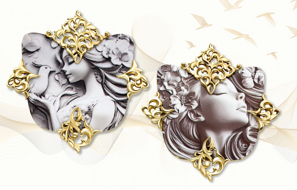 ЮД Kabarovsky представил броши с фактурной эмалью